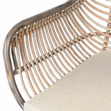 Kamshet Rattan Chair with Black Aluminium Legs