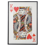 King of Hearts Framed Collage Artwork