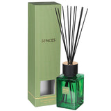 Large Amora Verbena Reed Diffuser with Emerald Glass Bottle