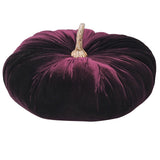 Large Decorative Velvet Pumpkin in Aubergine Purple – Excess Stock