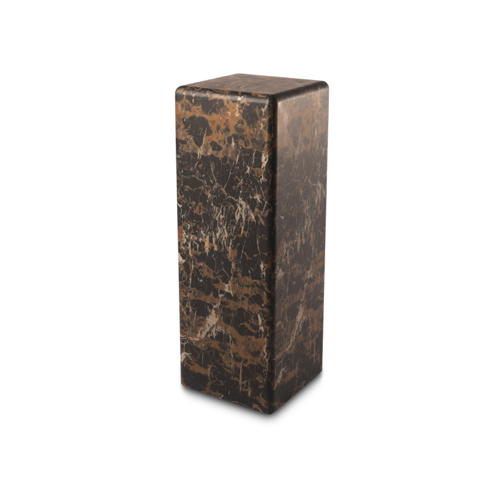 Pols Potten Large Pillar in Brown Faux Marble