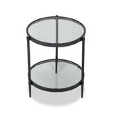 Liang & Eimil Adlon Side Table with Industrial Brown Finish