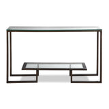 Liang & Eimil Mayfair Console Table with Glass and Antique Bronze