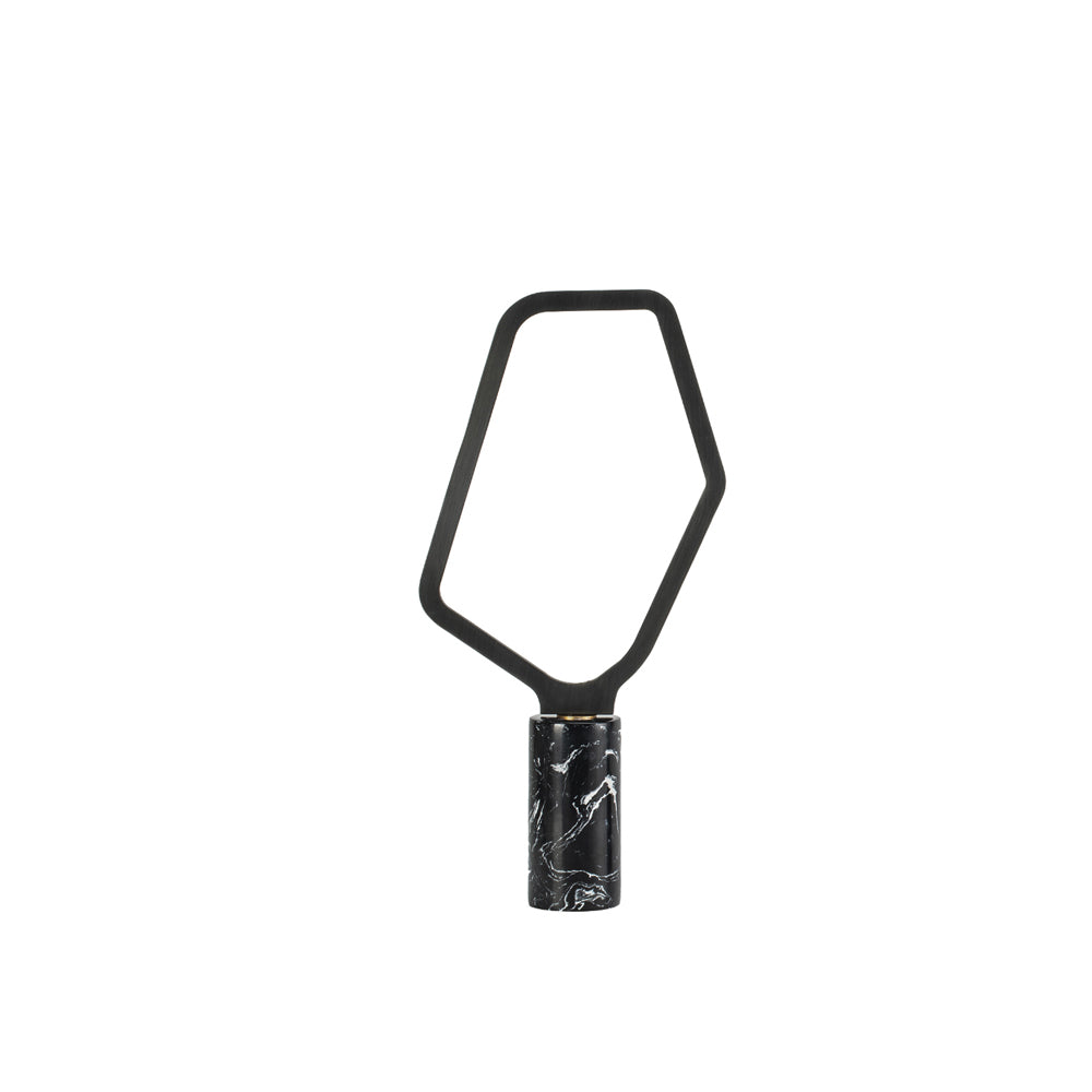 Liang & Eimil Medium Polygon Sculpture with Cast Iron and Marble