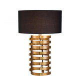 Liang & Eimil Spiga Table Lamp with Brass and Black Cotton Shade