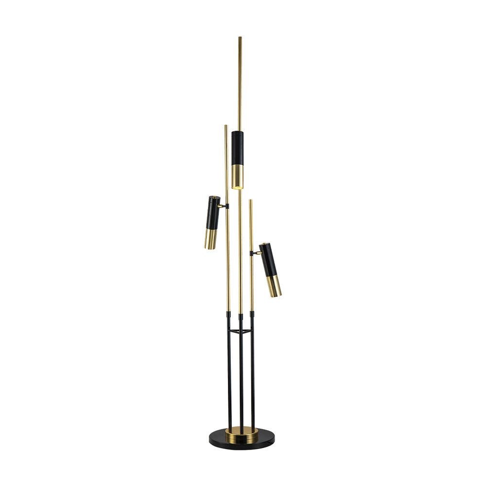 Liang & Eimil Trevecca Floor Lamp with Gloss Black Finish Metal