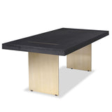 Liang & Eimil Unma Dining Table in Black Ash with Brushed Brass