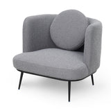Liang & Eimil V Lux Occasional Chair - Boucle Graphic Grey