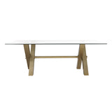 Liang & Eimil Zaha Dining Table in Brushed Brass
