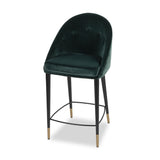 Liang & Eimil Arden Counter Stool - Gainsborough Emerald Green velvet
