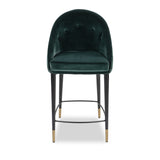 Liang & Eimil Arden Counter Stool - Gainsborough Emerald Green velvet