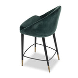 Liang & Eimil Arden Counter Stool - Gainsborough Emerald Green velvet