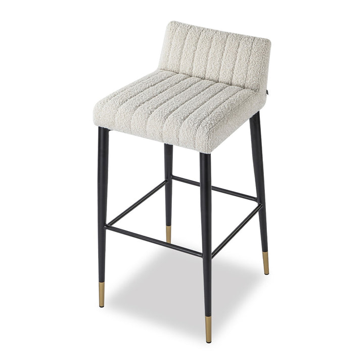 Liang & Eimil Coltrane Bar Stool with Boucle Sand Fabric