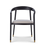 Liang & Eimil Fluid Dining Chair - Gainsborough Ash Grey Velvet