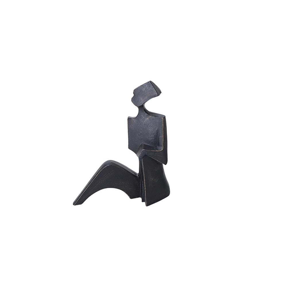 Liang & Eimil Isla Sitting Lady Black Figurine Sculpture