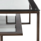 Liang & Eimil Mayfair Coffee Table with Glass and Antique Bronze
