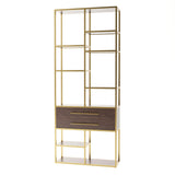 Liang & Eimil Mervyn Shelving Unit- Dark Brown Ash Veneer