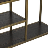 Liang & Eimil Mervyn Shelving Unit- Dark Brown Ash Veneer