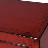 Lingbao Cayenne Red Cabinet with 9 Drawers in Pine Wood – Excess Stock