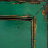 Lingbao Peacock Wide Chest of Drawers in Green