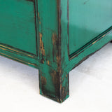 Lingbao Peacock Wide Chest of Drawers in Green