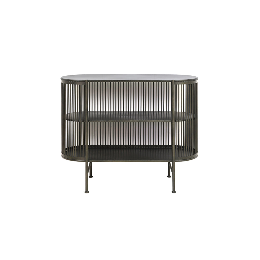 Small black 2024 metal cabinet