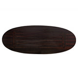 Maritima Oval Dining Table with Smoked Eucalyptus Veneer - 230cm