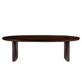 Maritima Oval Large Dining Table with Smoked Eucalyptus Veneer - 270cm