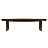 Maritima Oval Extra Large Dining Table with Smoked Eucalyptus Veneer - 330cm