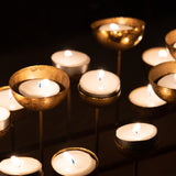 Large Gold Olympic Cauldron Style Tealight Holder