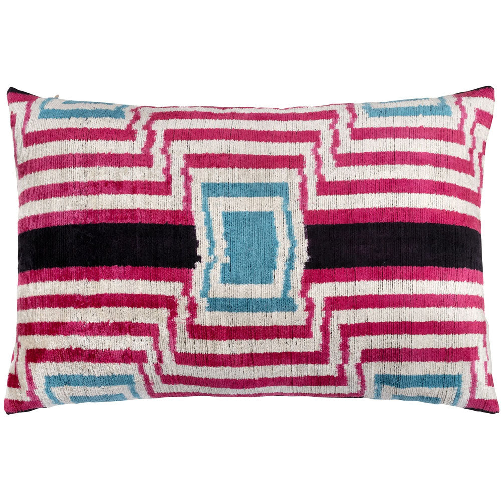 Melia Ikat Velvet Cushion Range (multiple designs) – Large