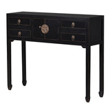Ming Black Lacquered Console Table