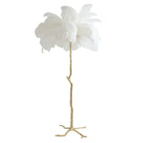 Light & Living Feather Floor Lamp – White