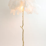 Light & Living Feather Floor Lamp – White