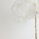 Light & Living Feather Floor Lamp – White