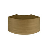 Onda Curved Table with Steel and Bronze Finish