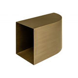 Onda Straight Table with Steel and Bronze Finish