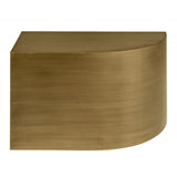 Onda Straight Table with Steel and Bronze Finish