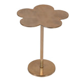 Little Petal Side Table in Gold Metal