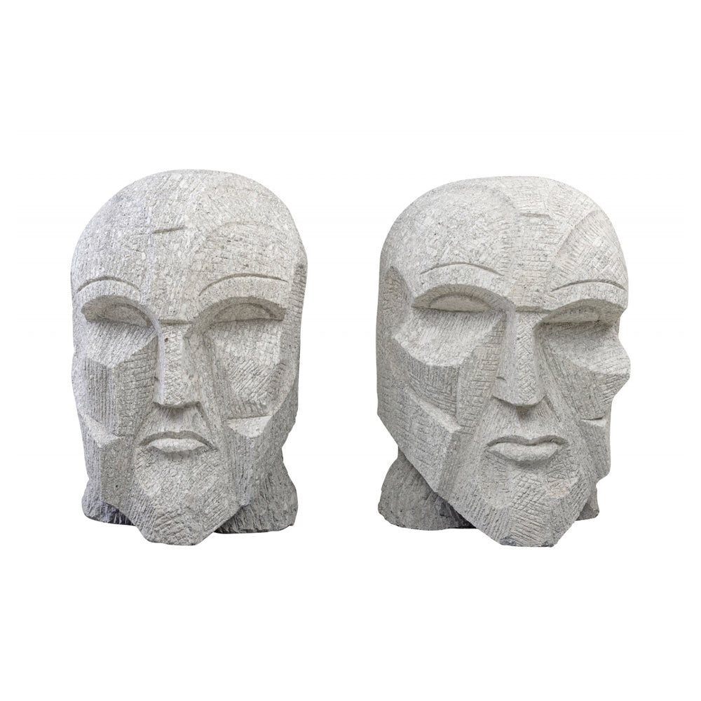 Pizzini Head Statue Decoration Made from Sandstone