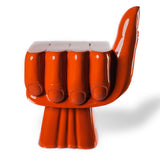 Pols Potten Fist Chair in Coral Lacquered Polyester