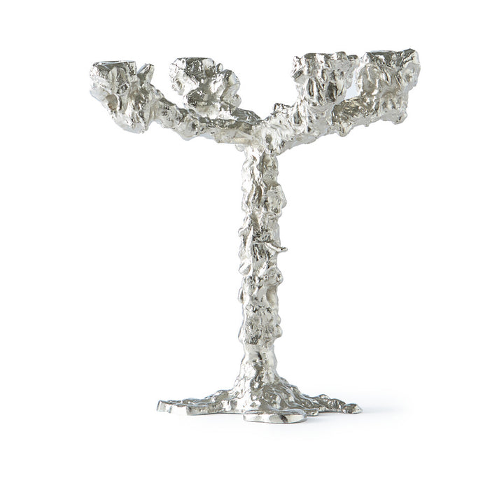 Pols Potten Pascal Smelik Drip Candle Holder in Silver – 4 Arms