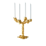 Pols Potten Pascal Smelik Drip Candle Holder in Gold – 4 Arms