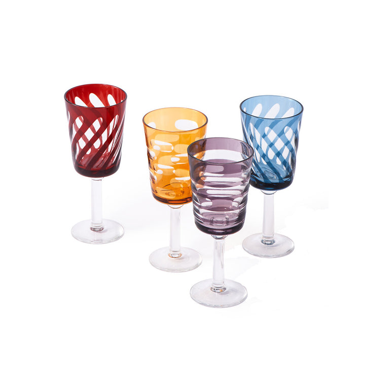 Pols Potten Tubular Wine Glasses – Set of 4