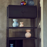 Pols Potten Wide Toss Cabinet in Black Metal