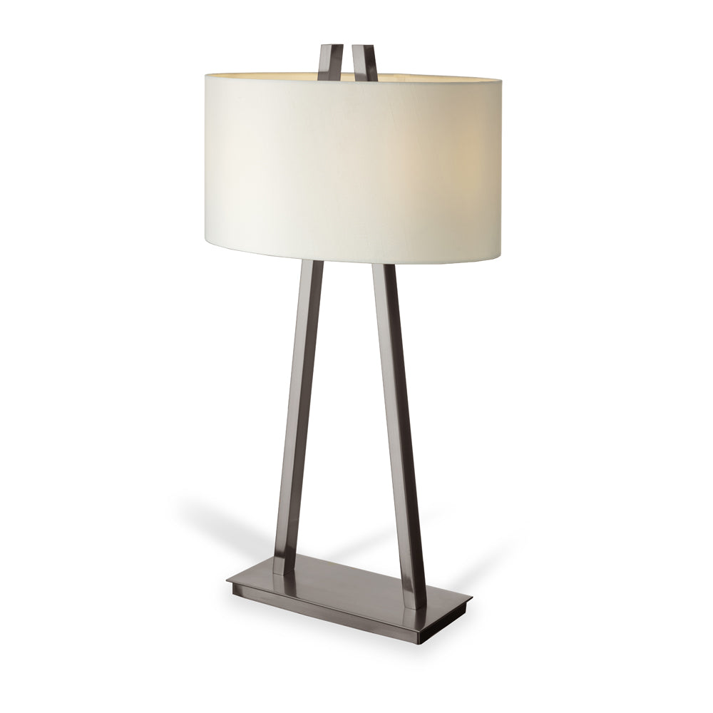 Tall bronze store table lamp