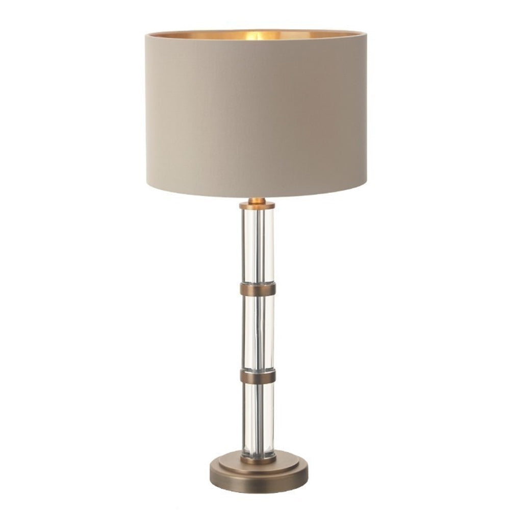 RV Astley Avebury Table Lamp in Antique Brass