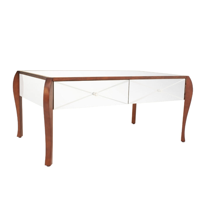 RV Astley Camila Coffee Table with Mirrored Glass