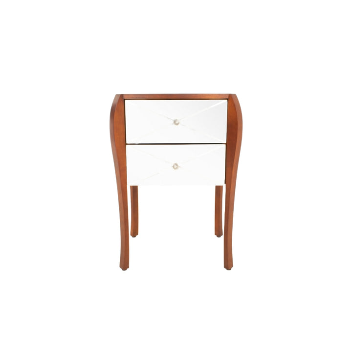 RV Astley Camila Side Table with Mirrored Glass