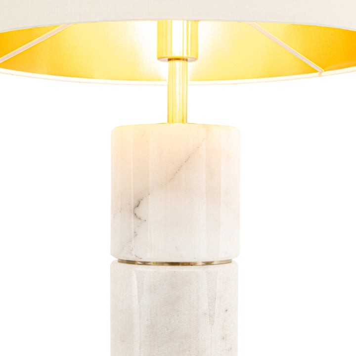 RV Astley Ebro Table Lamp – White Marble